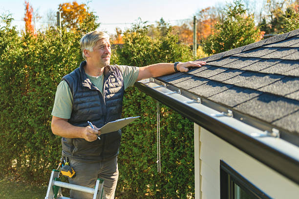 Professional Roofing technician working in Linwood, KS
